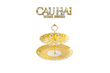 Khay Bánh 2 Tầng Golden Bloom Étagère