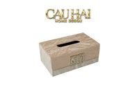 Hộp Khăn Giấy Marble Éclat Champagne 24*16*10