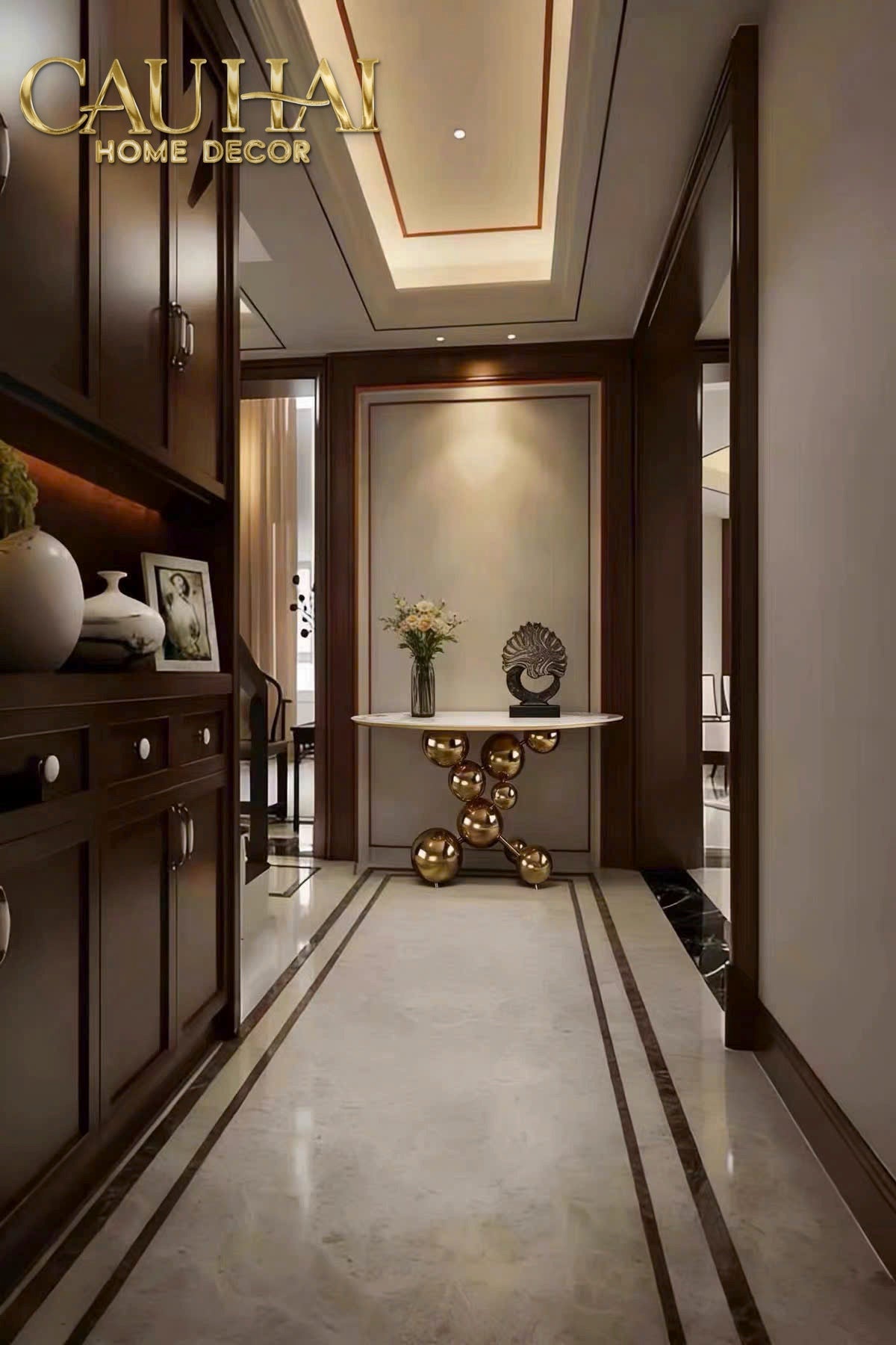 Maison Couture - Bàn Console Trang Trí Cao Cấp Sphère Royale Table-BÀN SOFA-CẬU HAI HOME DECOR