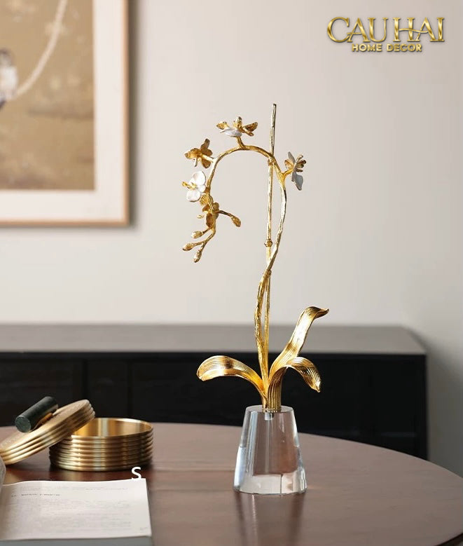 Maison Couture –  Lọ Đựng Cọ Haute Orchid Golden Branches Brush Holder