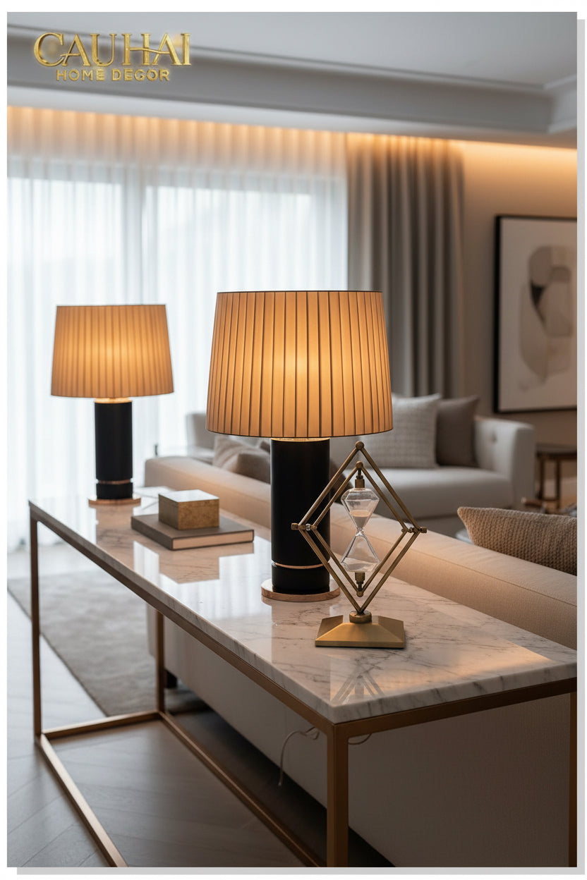 Đồng Hồ Cát Temps Diamant Gildded Mordern 30*20*10-Đồng hồ Cát-CẬU HAI HOME DECOR