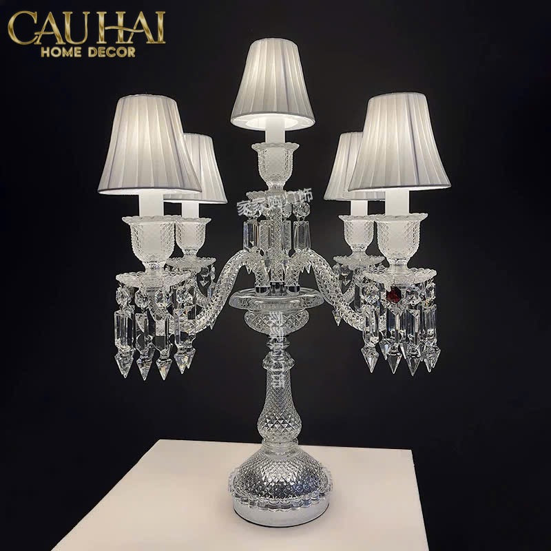 HOME COUTURE - ĐÈN 5 ĐỈNH CANDELABRE COURONNE ZÉNITH EN CRISTAL CLASSIQUE - CẬU HAI HOME DECOR