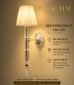 Đèn Tường Pha Lê — Lueur Royale Cristallerie-ĐÈN TRANG TRÍ-CẬU HAI HOME DECOR