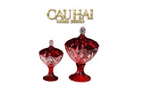 FÊTES COUTURE -  SET 2 LỌ THUỶ TINH RUBY CANDY LUMIERE PLATEAU