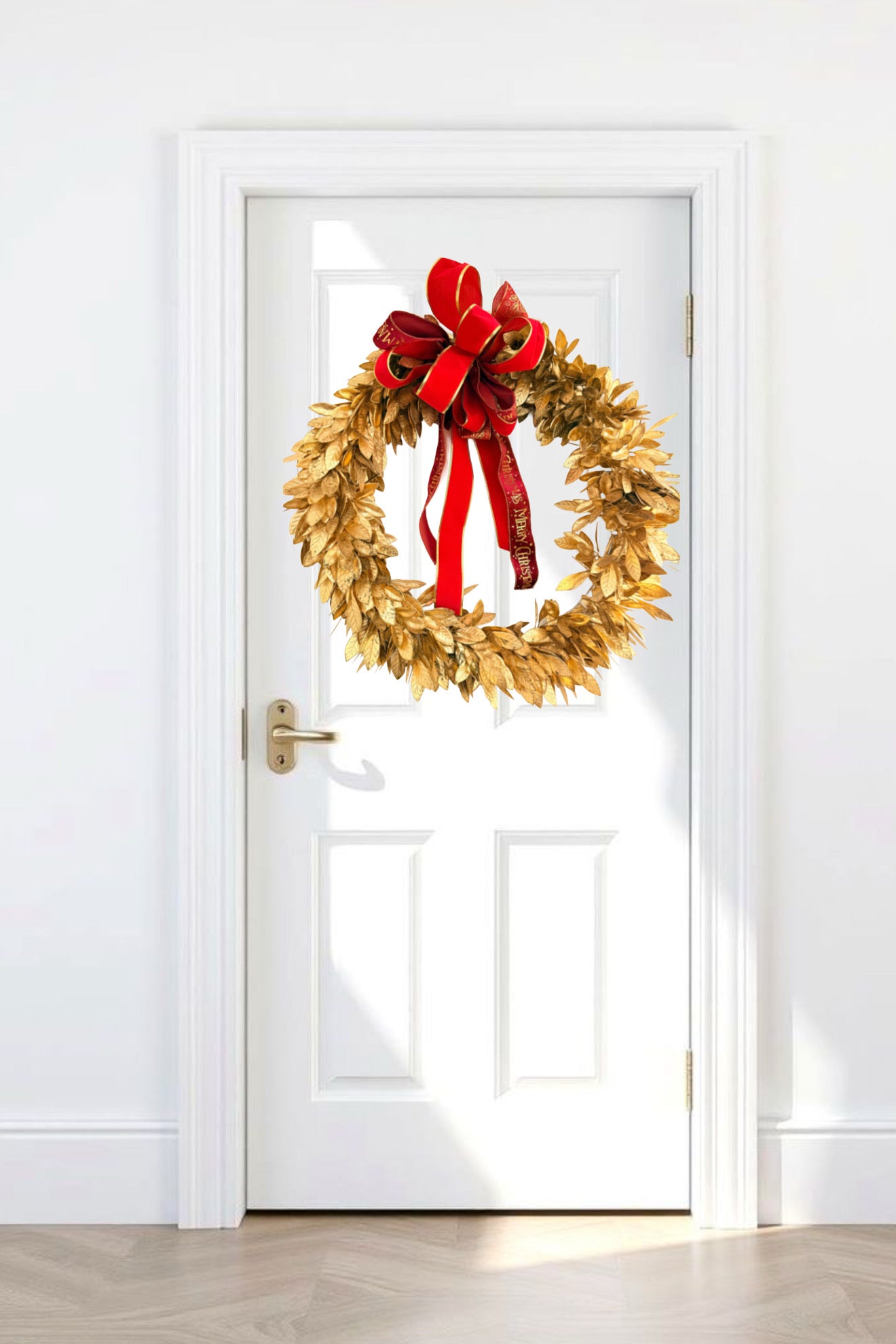 FÊTES COUTURE - VÒNG GIÁNG SINH IMPERIAL LAUREL GOLDEN WREATH 80CM - CẬU HAI HOME DECOR