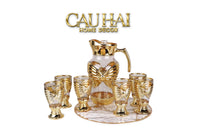Set Bình Nước Ly Thủy Tinh Papillon Éclat D’Or 7pcs