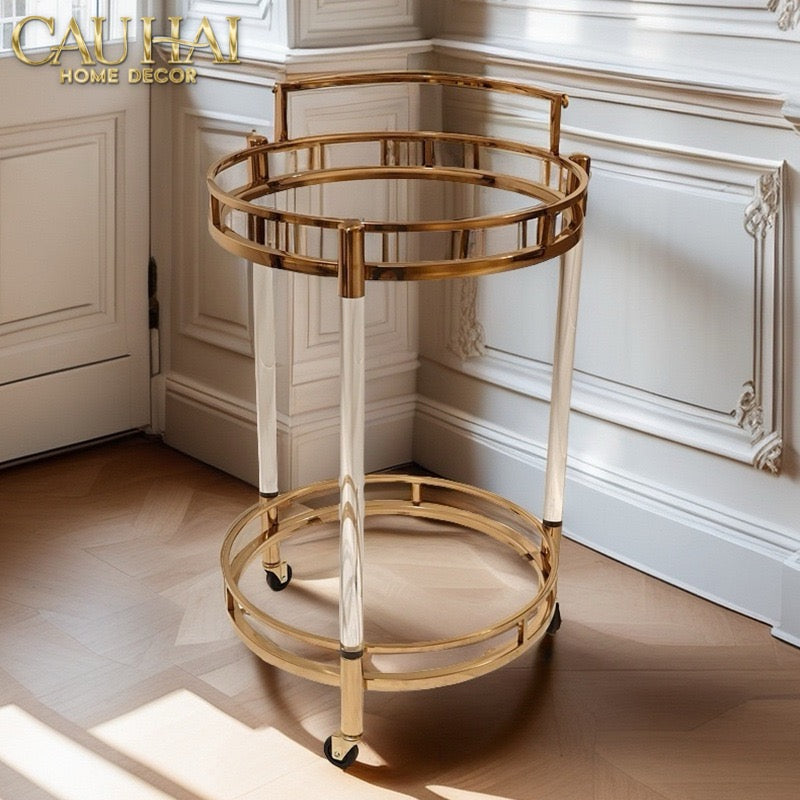 HOME COUTRE - XE QUẦY BAR ROYALE ORB LUSSO BAR TROLLEY - CẬU HAI HOME DECOR