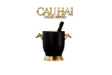 Maison Couture - Xô Đá Ướp Vang Bản Đen Gold -  Malta Golden Horse Équestre Ice Bucket - Noire Gold 6L 18x24