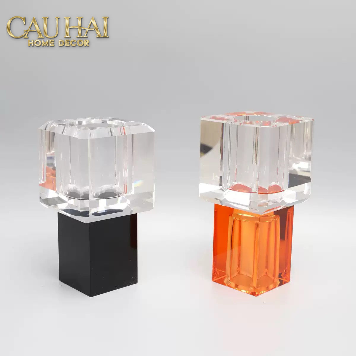 Maison Couture - Atelier Émeraude Crystal Geometric Vessel 10x19