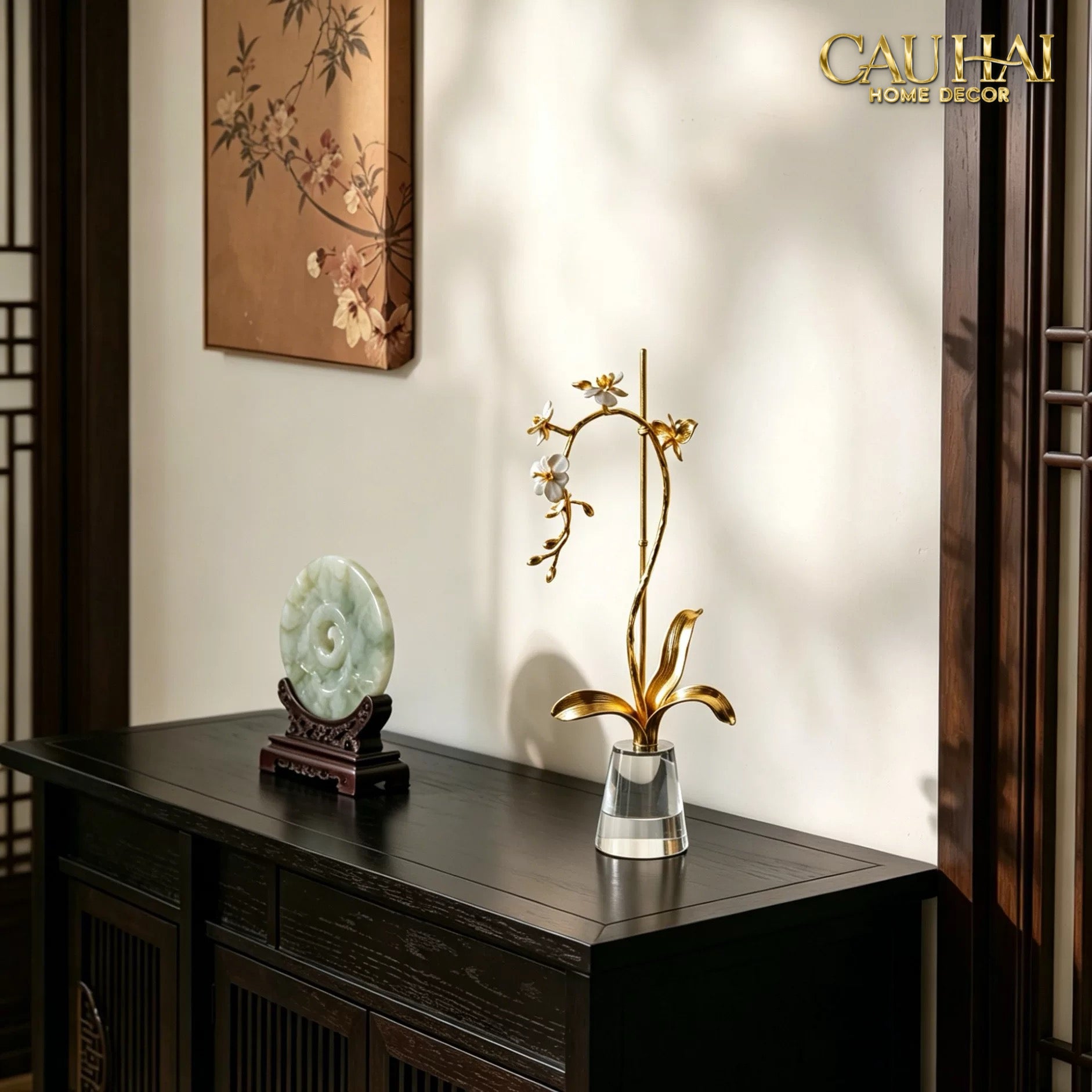 Maison Couture –  Lọ Đựng Cọ Haute Orchid Golden Branches Brush Holder