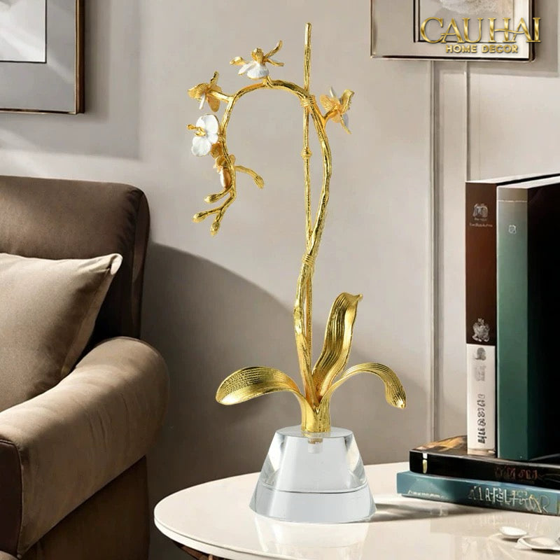 Maison Couture –  Lọ Đựng Cọ Haute Orchid Golden Branches Brush Holder
