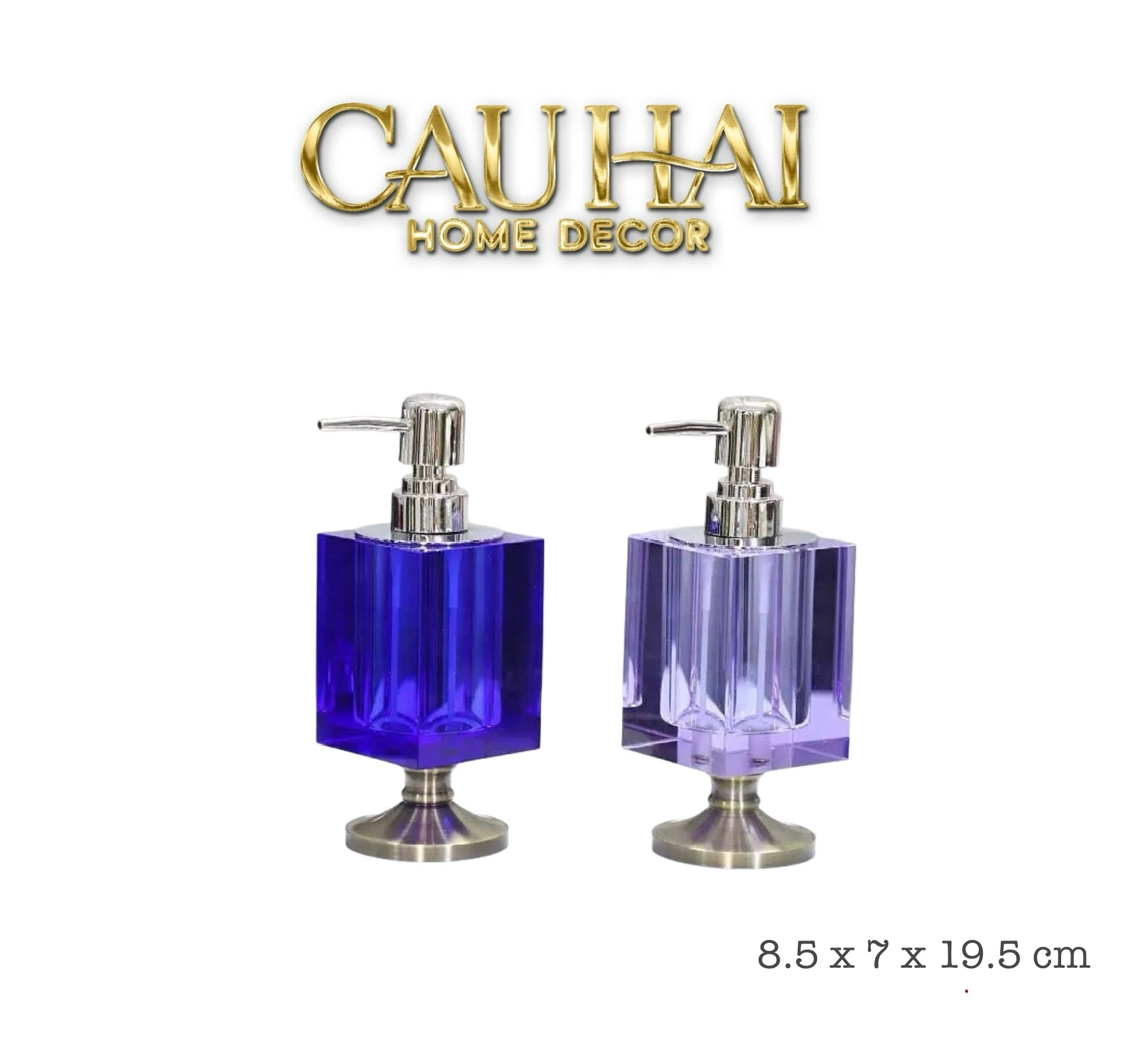 HOME COUTURE – CHAI KIT LOTION DEEPSEA BLUE CRYSTAL CUBE IMPÉRIAL - CẬU HAI HOME DECOR