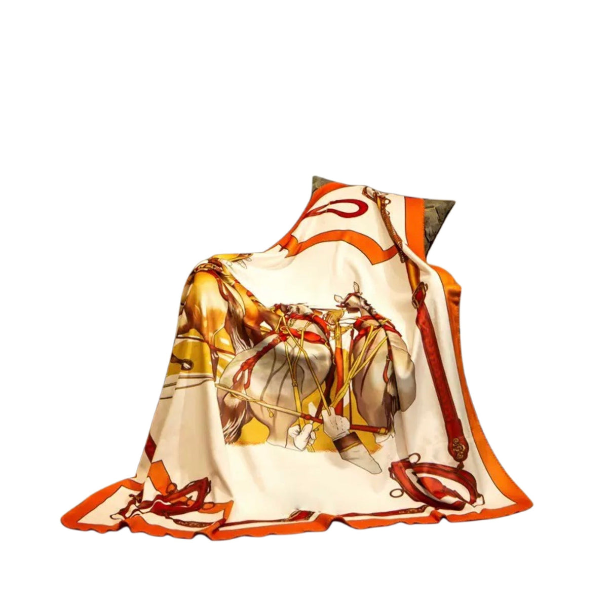Chăn Blanket Velvet Équestre Saddle Amber 150x150