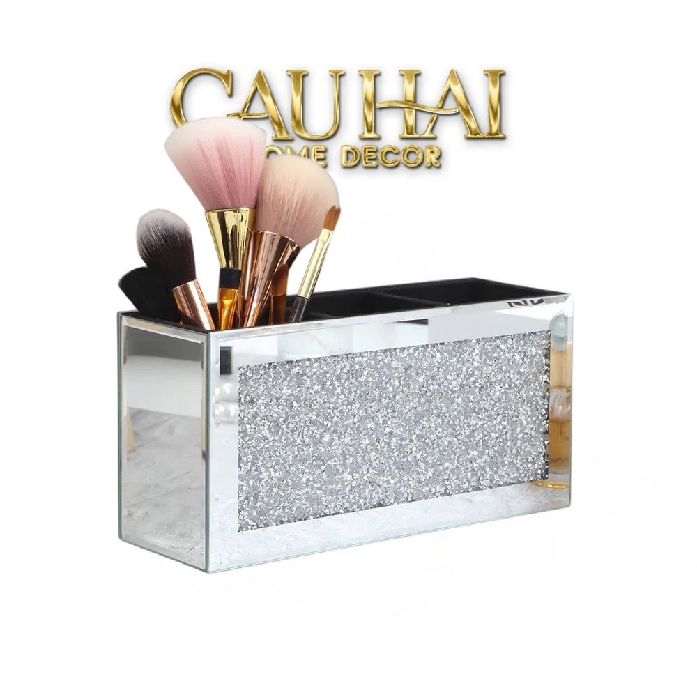 Haute Folie - Hộp Đựng Cọ 3 Ngăn Mirror Argenté Bling Bling
