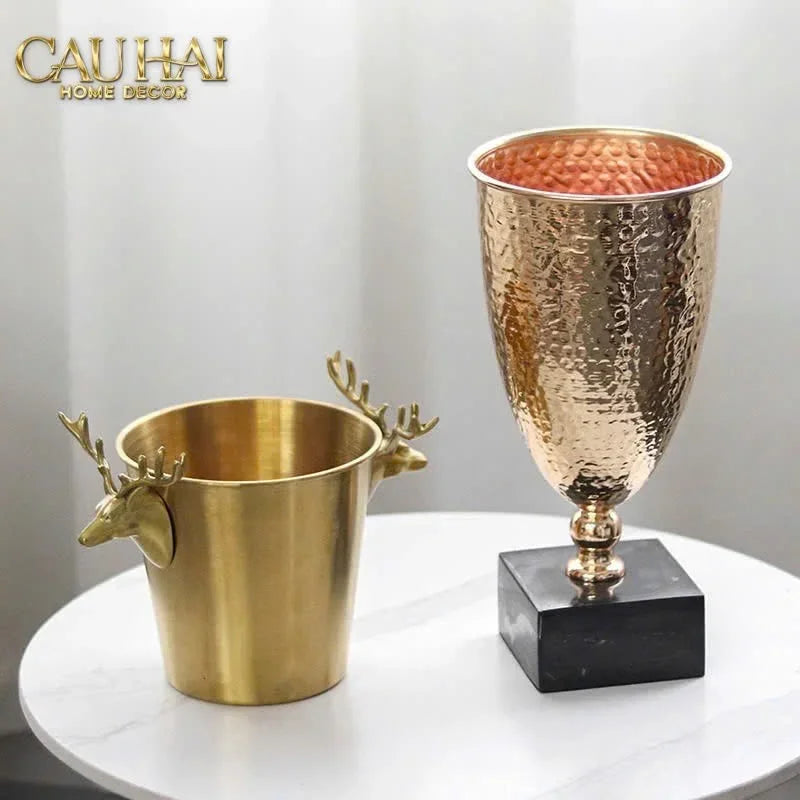 Maison Couture - Xô Đá Alexander Prime Brasson Antler Ice Bucket-XÔ ĐÁ-CẬU HAI HOME DECOR