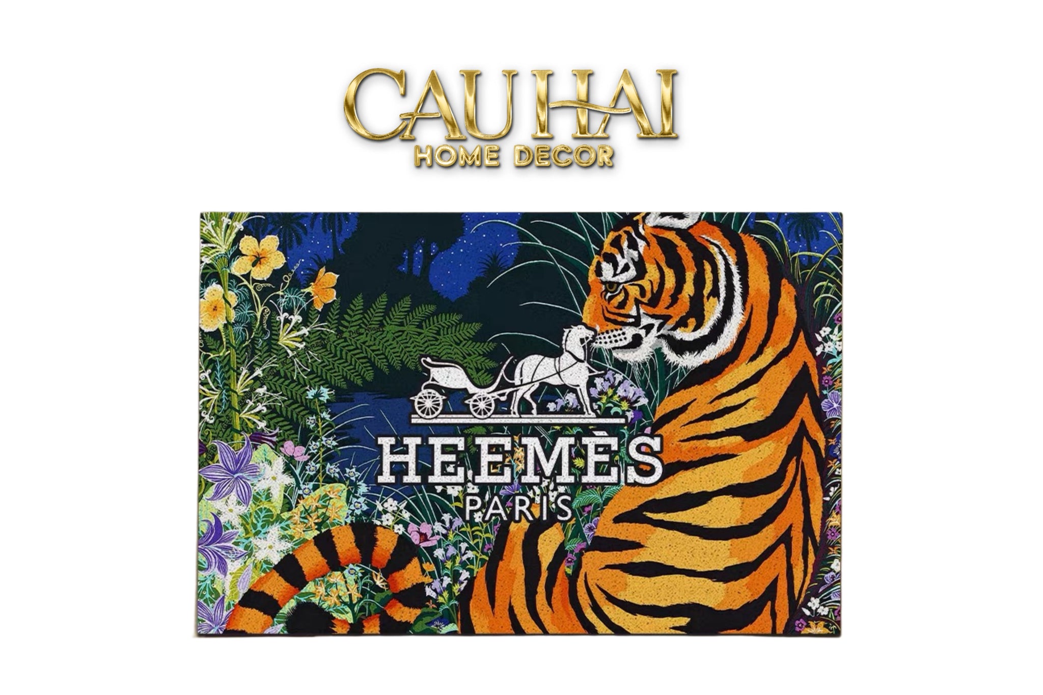 THẢM CỬA MICROFIBER 50x80 - LE TIGRE DU BENGALE