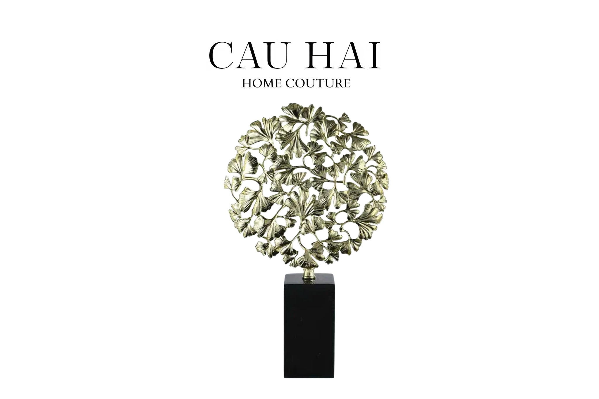 HOME COUTURE - TƯỢNG ĐỒNG LÁ  GINKGO  JARDIN IMPÉRIAL