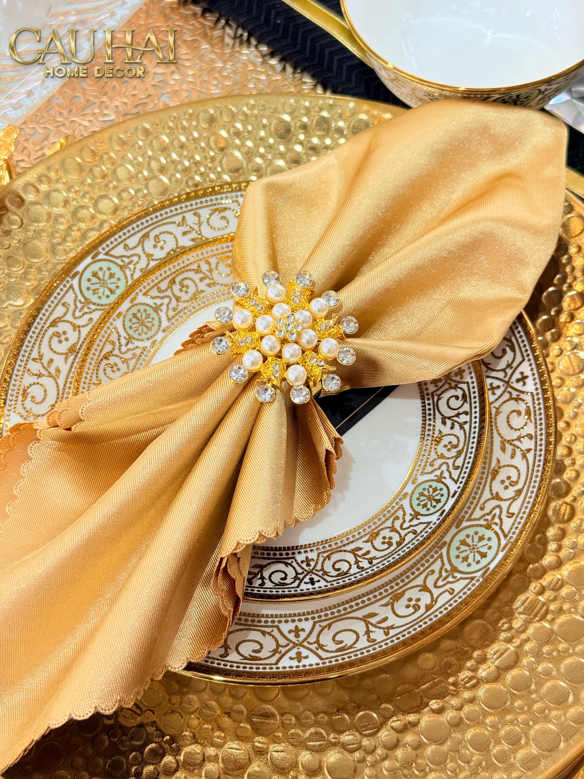 KHĂN ĂN LUMIÈRE DORÉE NAPKIN - CẬU HAI HOME DECOR