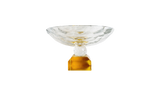 Maison Cristalleries Couture - Đĩa Trái Cây Pha Lê Amber Fruit Plates Centerpieces 9x28x15-Đĩa Trái Cây-CẬU HAI HOME DECOR-CẬU HAI HOME DECOR