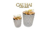 Set 2 Lọ Papillon Doré – Cristallerie