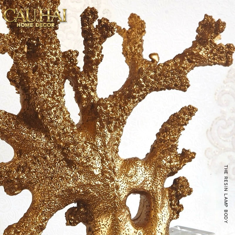Maison Couture - Đèn Bàn Gilded Coral Side Table Lamp H62