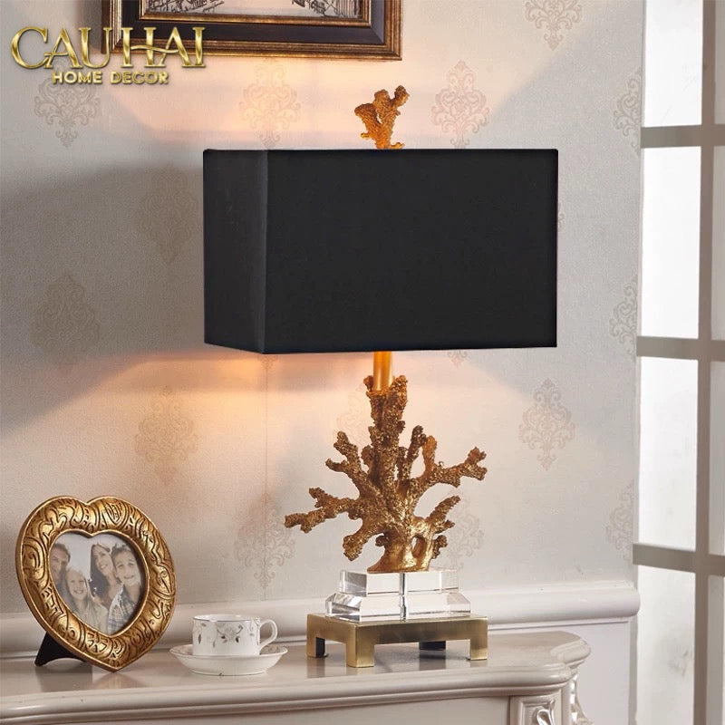 Maison Couture - Đèn Bàn Gilded Coral Side Table Lamp H62