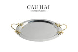 HOME COUTURE - MISTLETOE PLATINUM TRAY D49