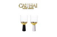 Ly  Cocktails Thuỷ Tinh Trắng  Opaline Mermaid - Aurealia Gold 19x8.6 400ml