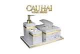 Set Nhà Tắm Ligne d’Or Marble 4Pcs