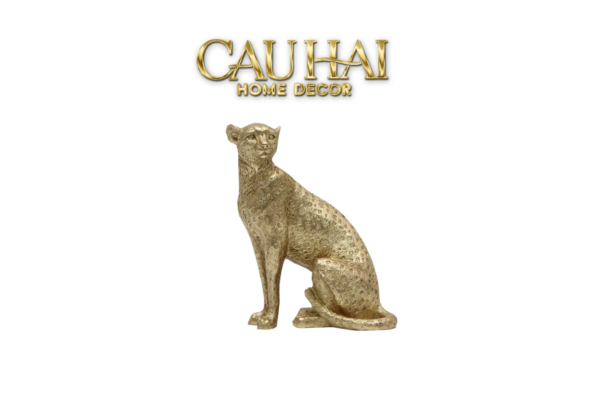 Tượng Majetic Gilded Panther