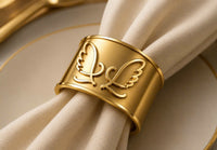 Vòng Khăn Ăn - Napkin Ring Lilysa Golden Charm - Hàng Khuôn Mẫu Demo