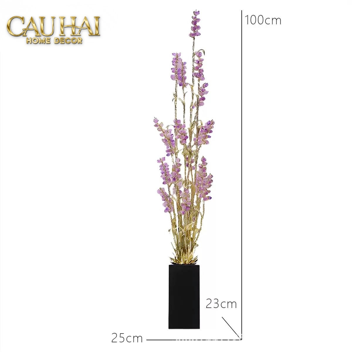 HOME COUTURE - TƯỢNG LÚA MÌ BRASSON ÉPI DORÉ AMÉTHYSTE PREMIÈRE GALERIE