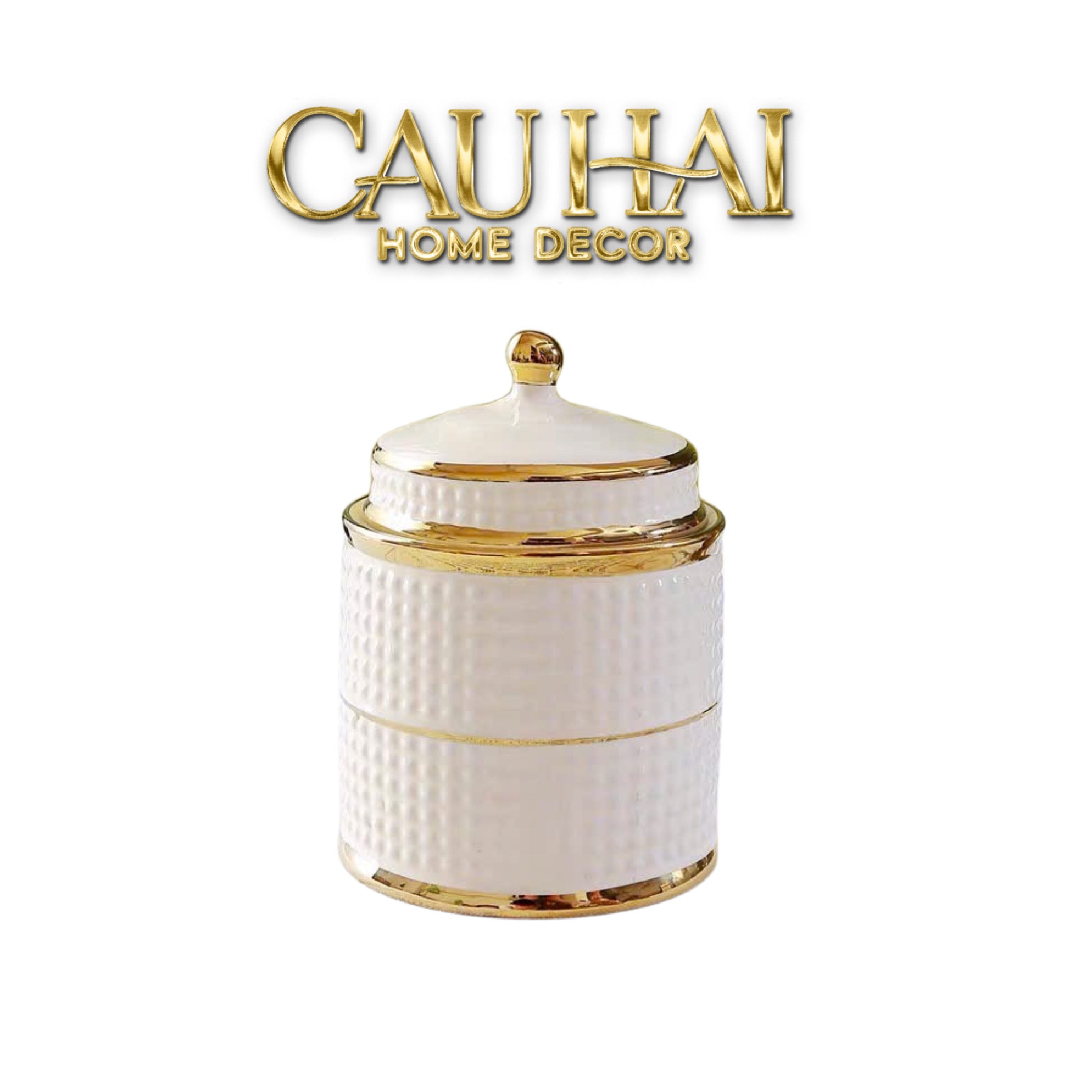 Hũ Pantry Gốm Sứ Carlton Ivory 9x9x15