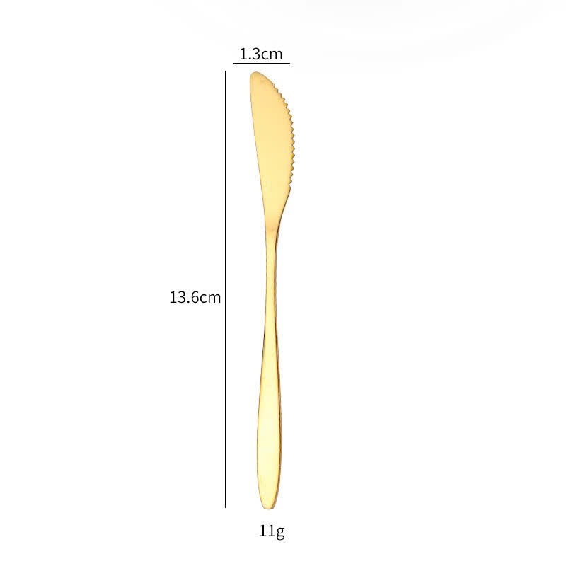 Dao Bơ Inox Mạ Vàng - Golden Butter Knife (Hàng Mẫu)