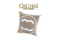 Les Cussins D’Élégance - Tweed Coco 45 Pillow Cover - Beige