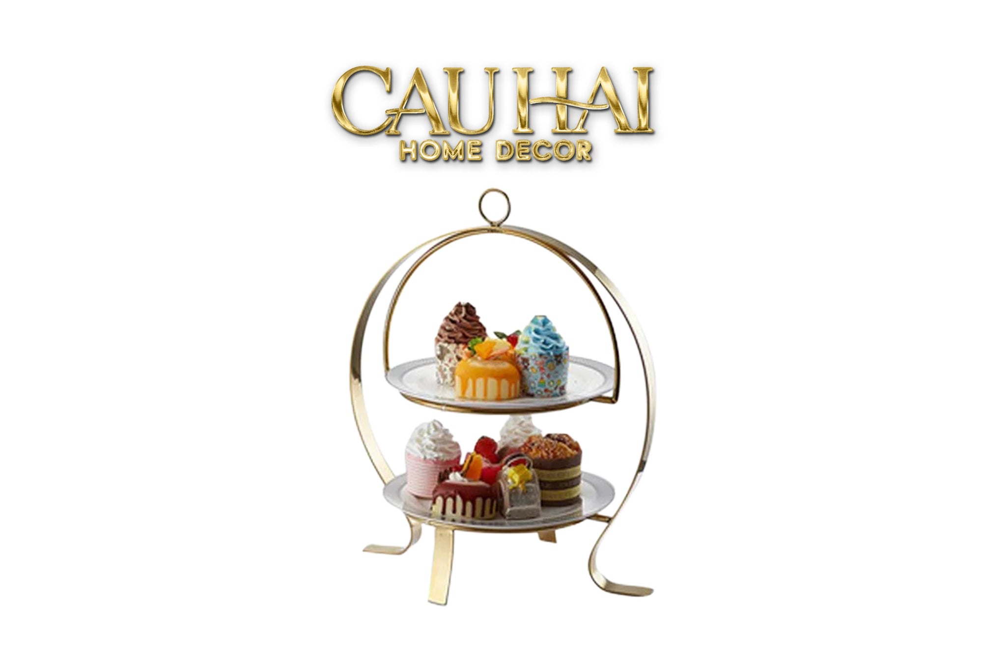 Maison Couture - Đĩa Bánh 2 Tầng Gordon Étagère 37x42