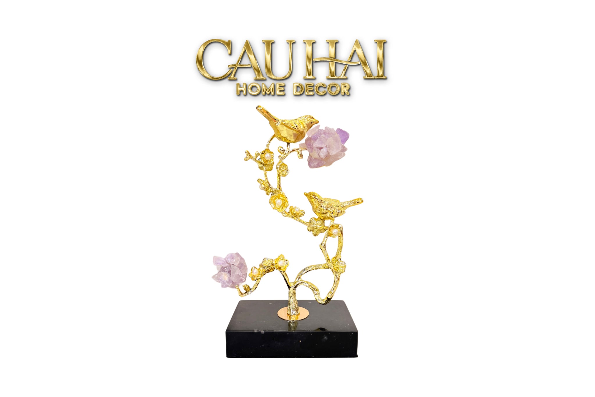 HOME COUTURE - TƯỢNG GEMSTONE CANARI - LA SAISON DORÉE AMÉTHYSTE