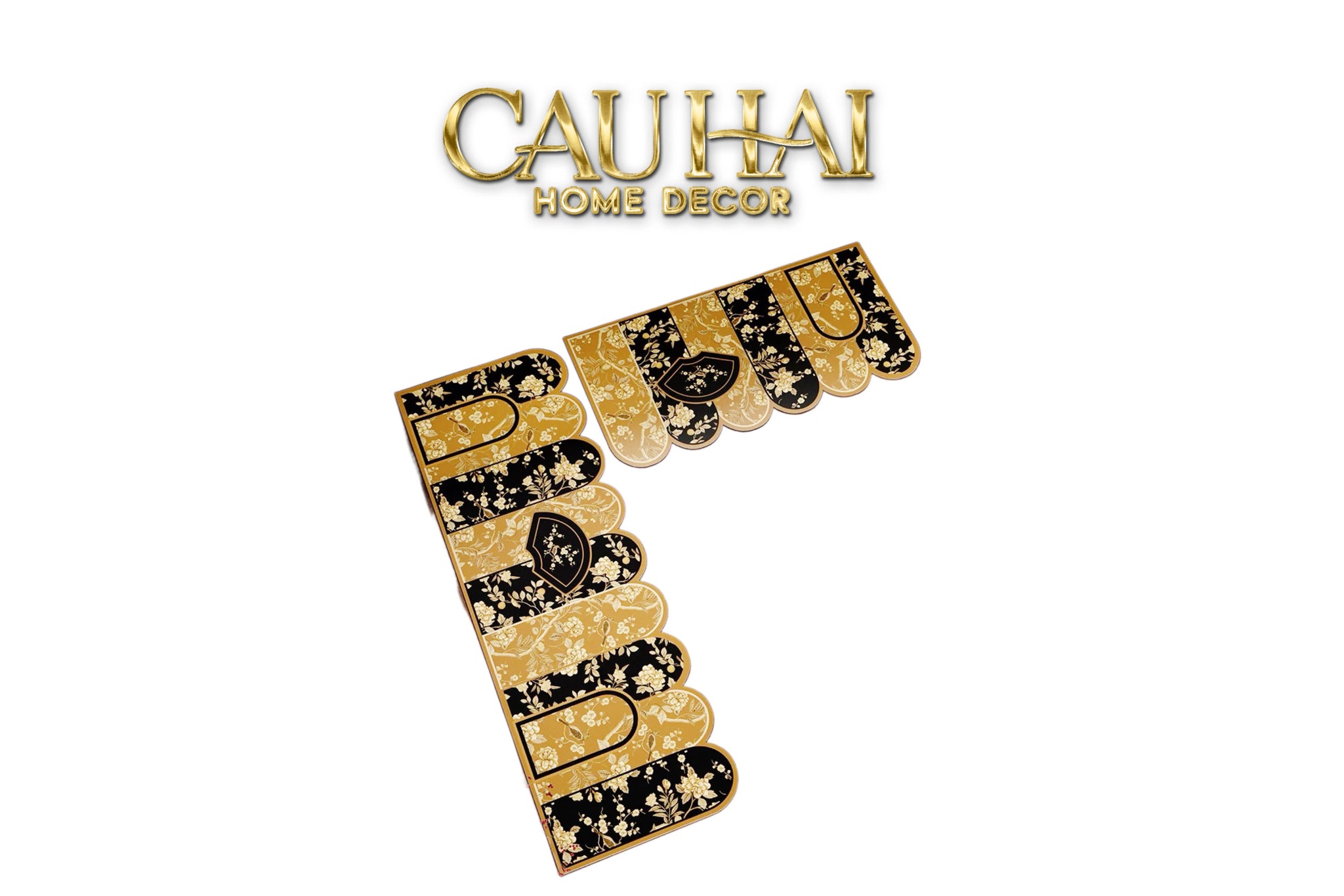 Set Thảm Bếp Da Cao Cấp -  Water & Oil Repellent - 45x75/150 Cloud of  Golden Era