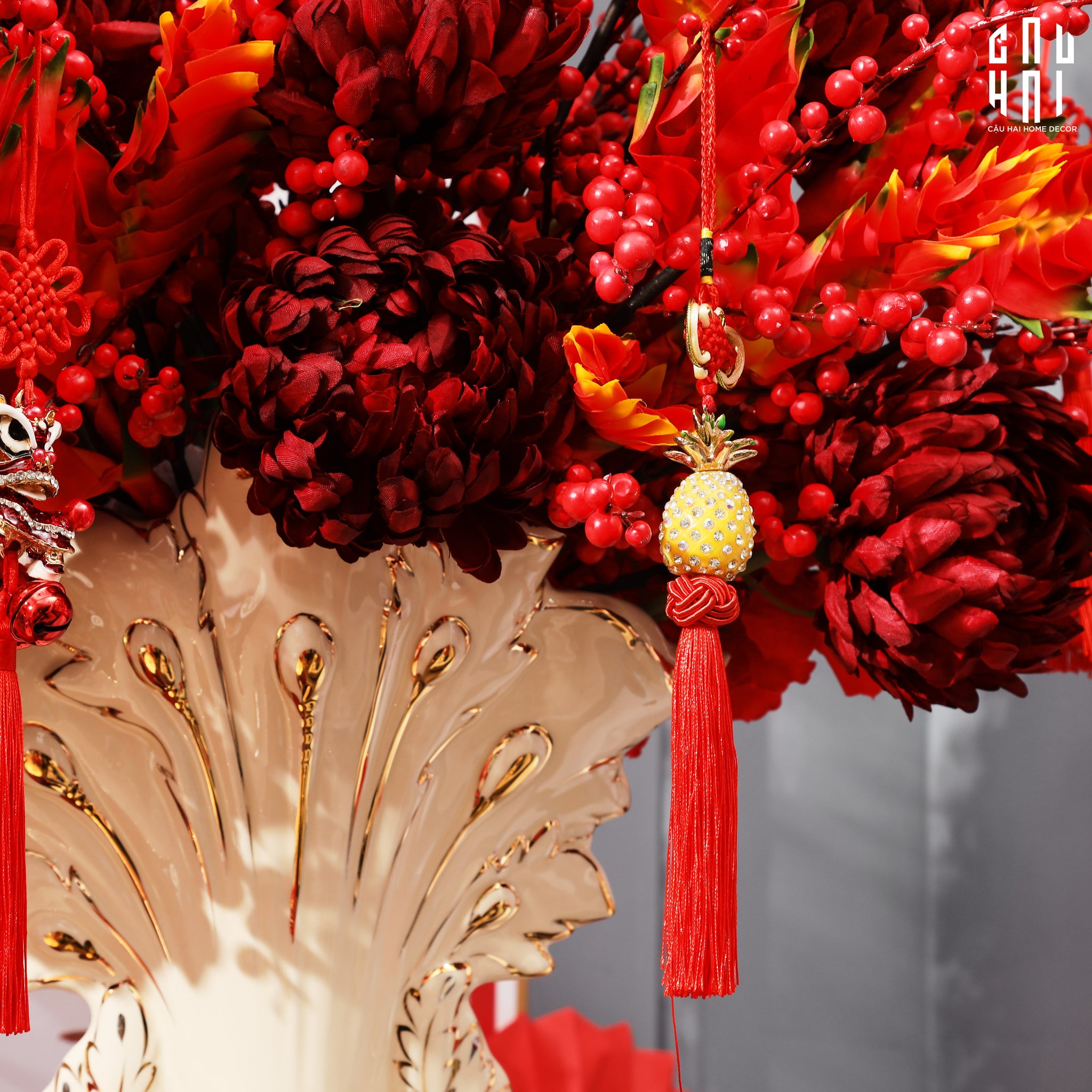 HOME COUTURE - BÌNH HOA KHỔNG TƯỚC SS25 - CẬU HAI HOME DECOR