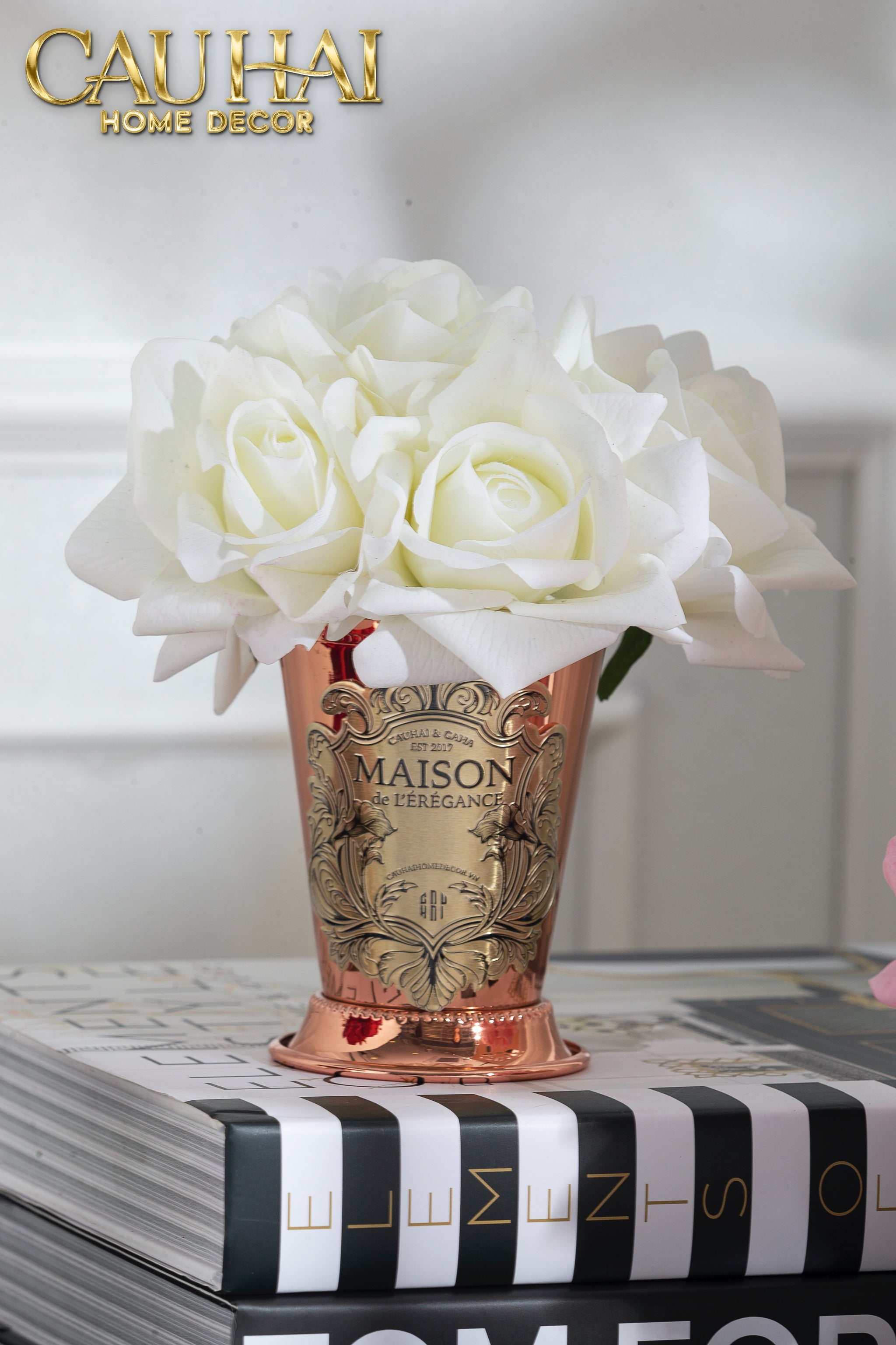 L’ESSENCE DU ROSE - LỌ HOA HỒNG CHALICE-CẬU HAI HOME DECOR