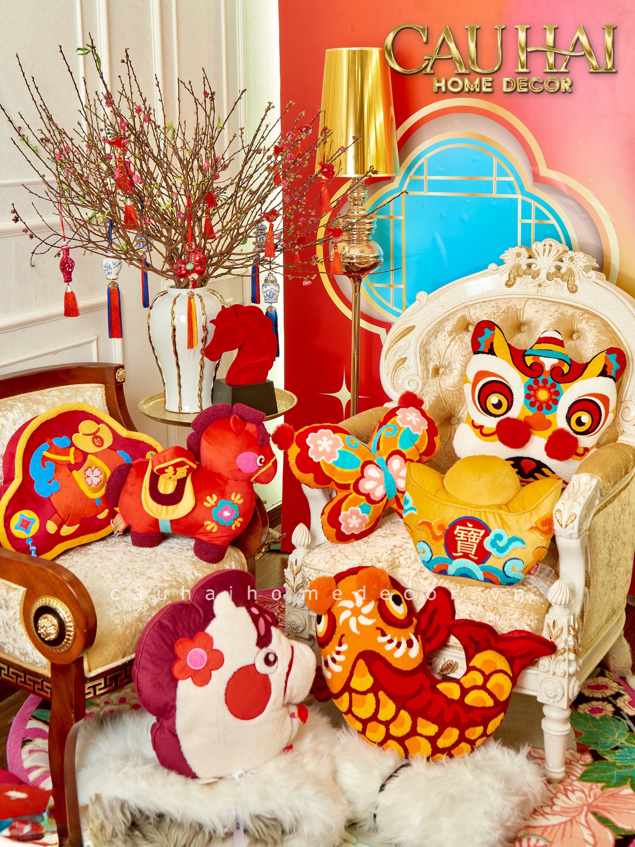 Tết Couture - Gối Ngọc Điệp Thiên Hương