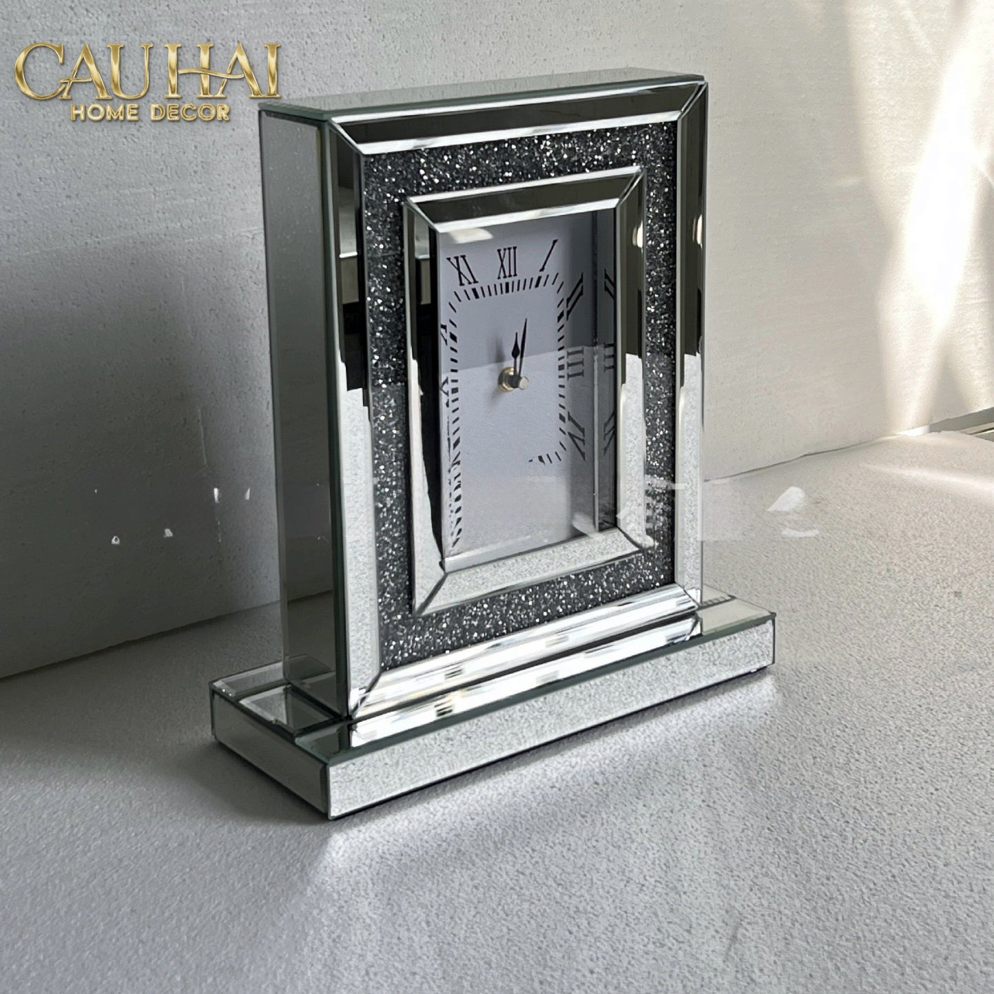 Maison Couture - Đồng Hồ Để Bàn Mirror Starlight Pavé Cristal