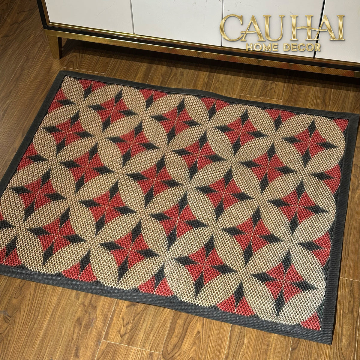 Thảm Ngăn Bụi Coil Fiber Đan Vòng  80x100 -  Fortune Golden Coin - Anti-Dust 3D Mats