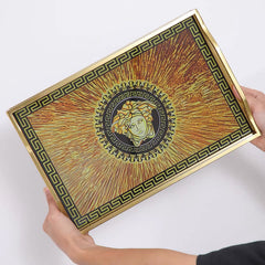 Khay Gỗ Chữ Nhật V Class Golden Barocco Noire Coupe de Dieux 25x38-KHAY TRANG TRÍ-CẬU HAI HOME DECOR