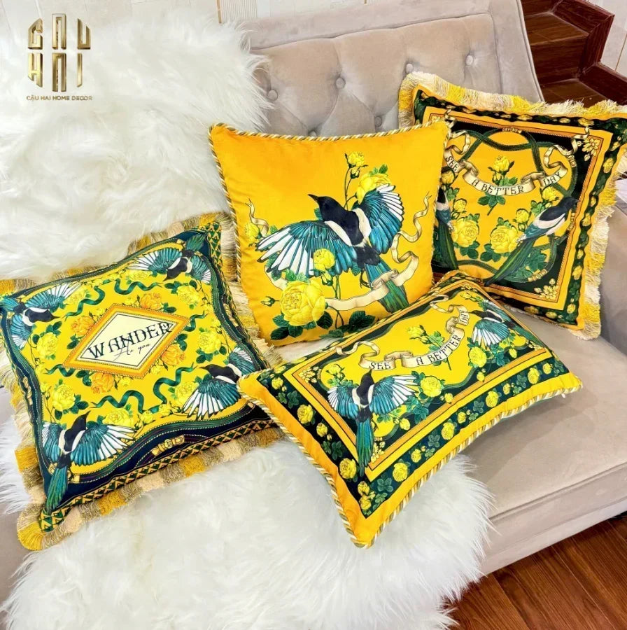 L’Atelier Du Cusson - Vỏ Gối Nhung Minh Hoàng D 30x50-vỏ gối-CẬU HAI HOME DECOR