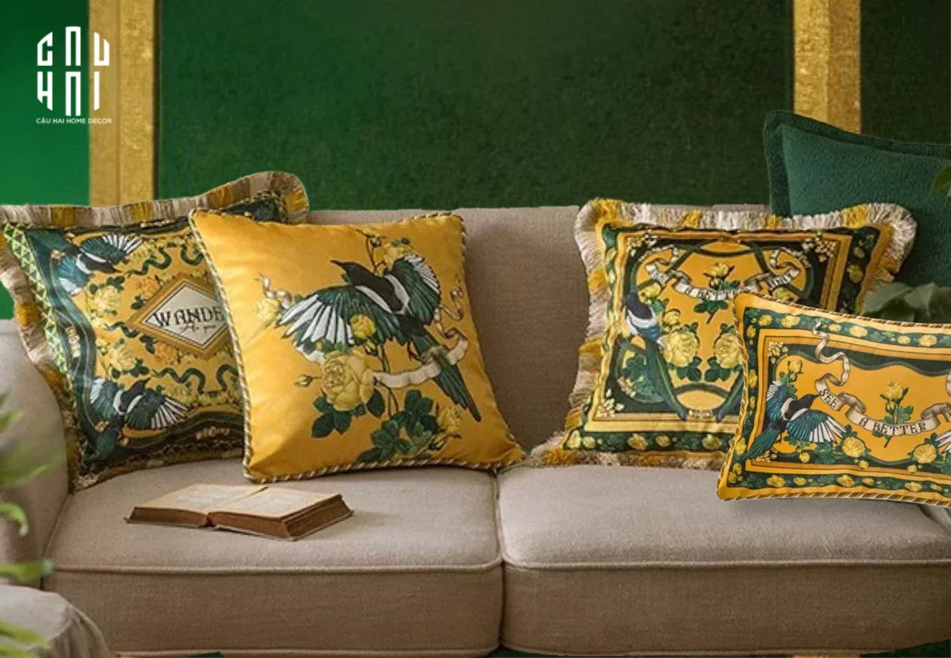 L’Atelier Du Cusson - Vỏ Gối Nhung Minh Hoàng D 30x50-vỏ gối-CẬU HAI HOME DECOR
