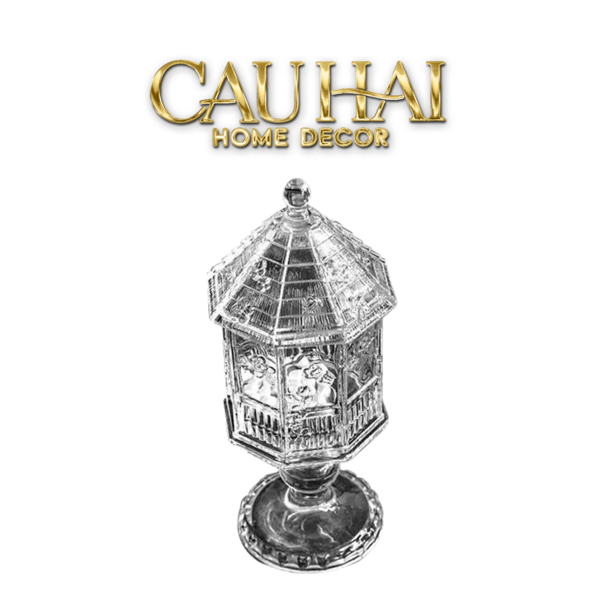 Lọ Keọ Thuỷ Tinh Jardin de Cristal Candy Jar H23
