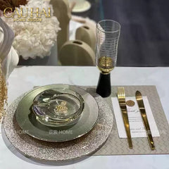 Ly Cocktails Thuỷ Tinh Trắng Opaline Mermaid - Aurealia Gold 19x8.6 400ml-LY THỦY TINH-CẬU HAI HOME DECOR