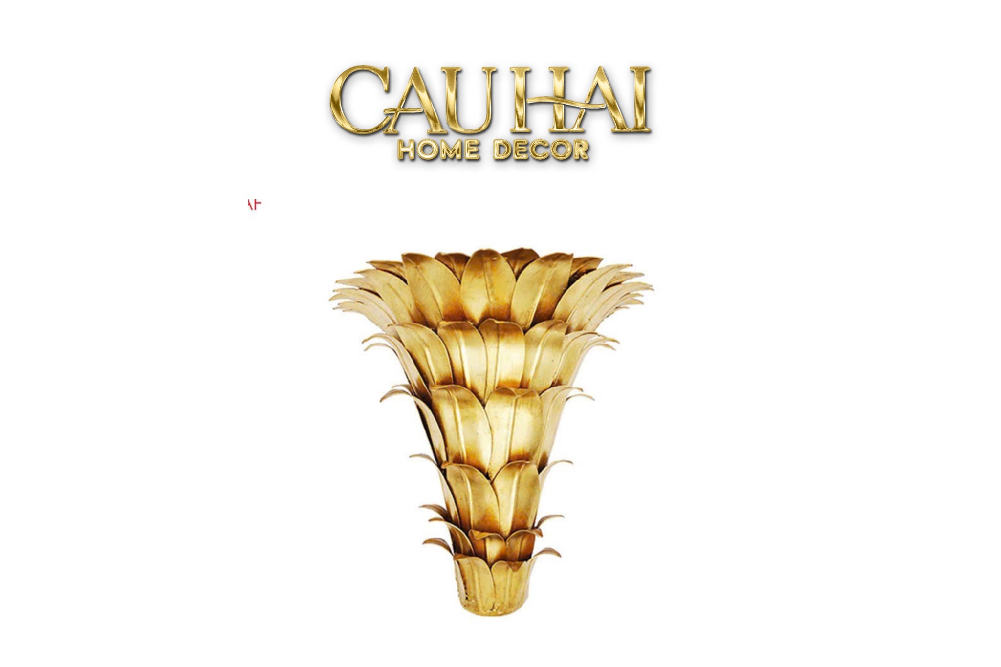 Maison Coutour - Đèn Tường Mạ Vàng 14K Palm Leaf Lumière D'Or