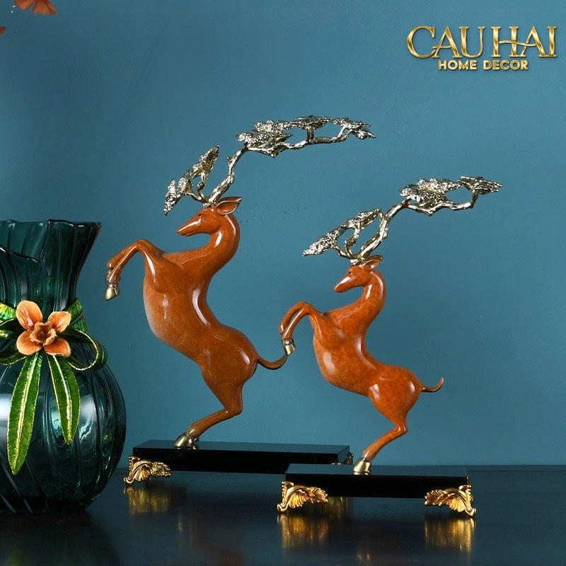 Maison Couture - Set 2 Tượng Hươu Les Cerfs Jumeaux à la Ramure Céleste 37/44 - CẬU HAI HOME DECOR